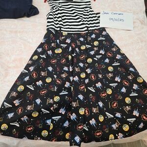 Disney Striped Space Adventure Midi Dress